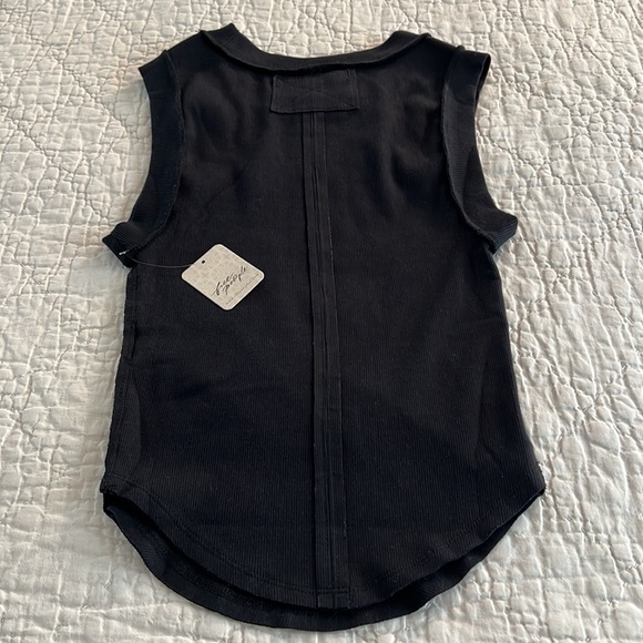 NWT Free People Kate Ribbed Tank Tee - Picture 13 of 14